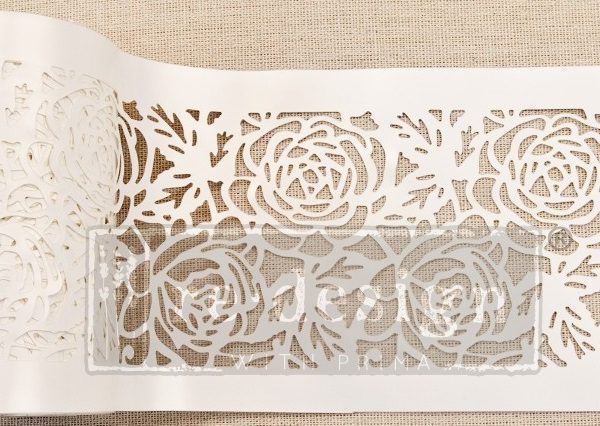 Tea Rose Garden | Redesign With Prima Stick And Style Stensil Roll