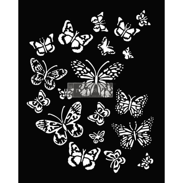 Butterfly Love | Redesign With Prima Decor Stensil | 16" x 20"