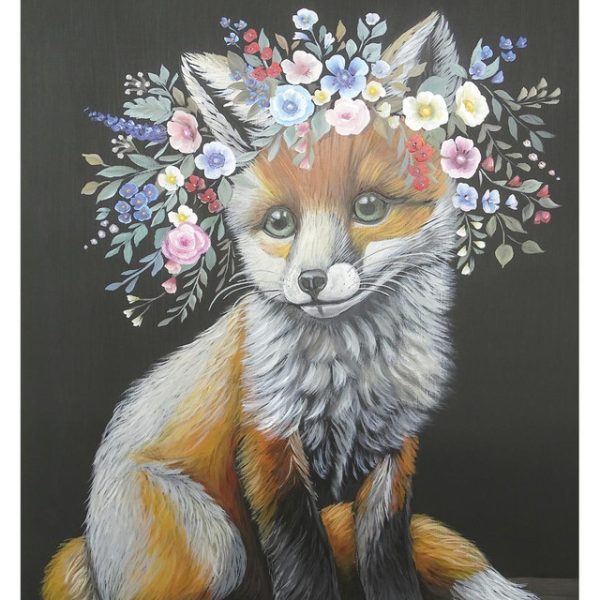 Floraison Fox | Belles & Whistles A3 Rice Decoupage Paper