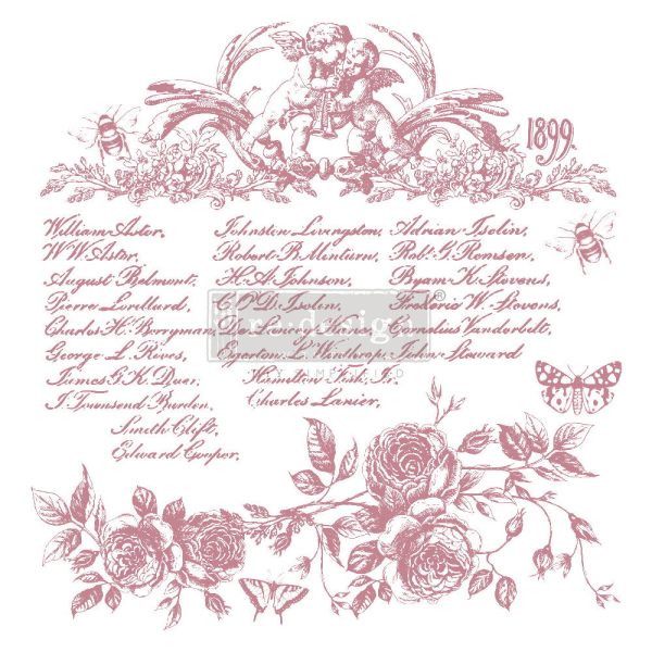 Floral Script | Redesign With Prima Decor Stamps