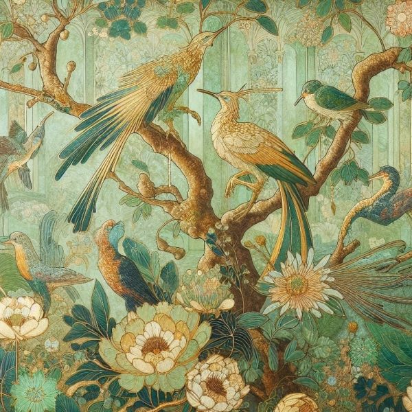 Green tapestry | Mint By Michelle Decoupage Paper