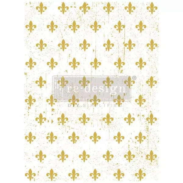 Fleur De Lis | Kacha Gold Foil Decor Transfer