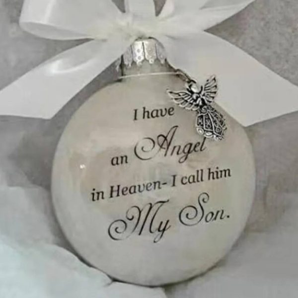 Handmade Son Memorial Bauble