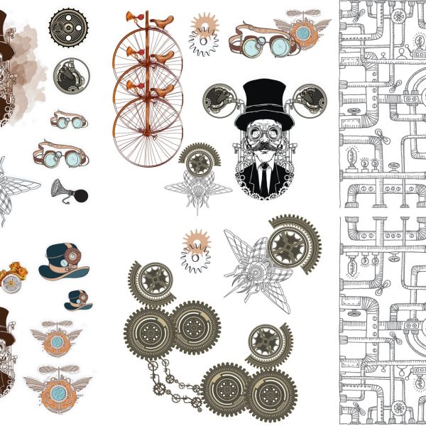 Steampunk Transfer | Belles And Whistles Decor Transfer