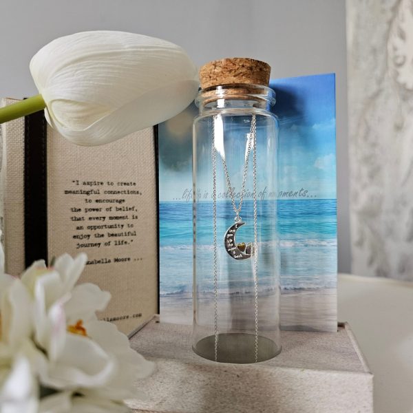 Love You To The Moon And Back | Sterling Silver Necklace