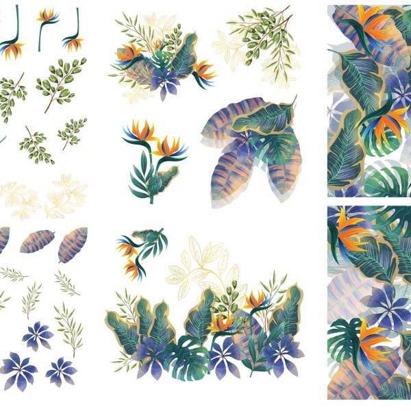 Tropical Leaves | Belles And Whistles | Decor Transfer