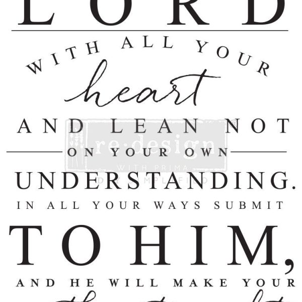 Trust In The Lord | Redesign With Prima Decor Transfer