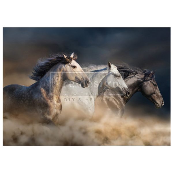 Wild Hearts Run | Redesign With Prima A1 Decoupage Fiber Paper