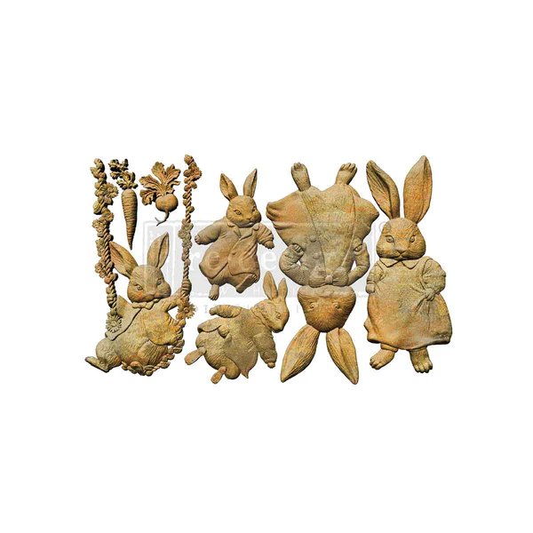 Bunny Trail Tales decor mould by Redesign with Prima for storybook-style projects